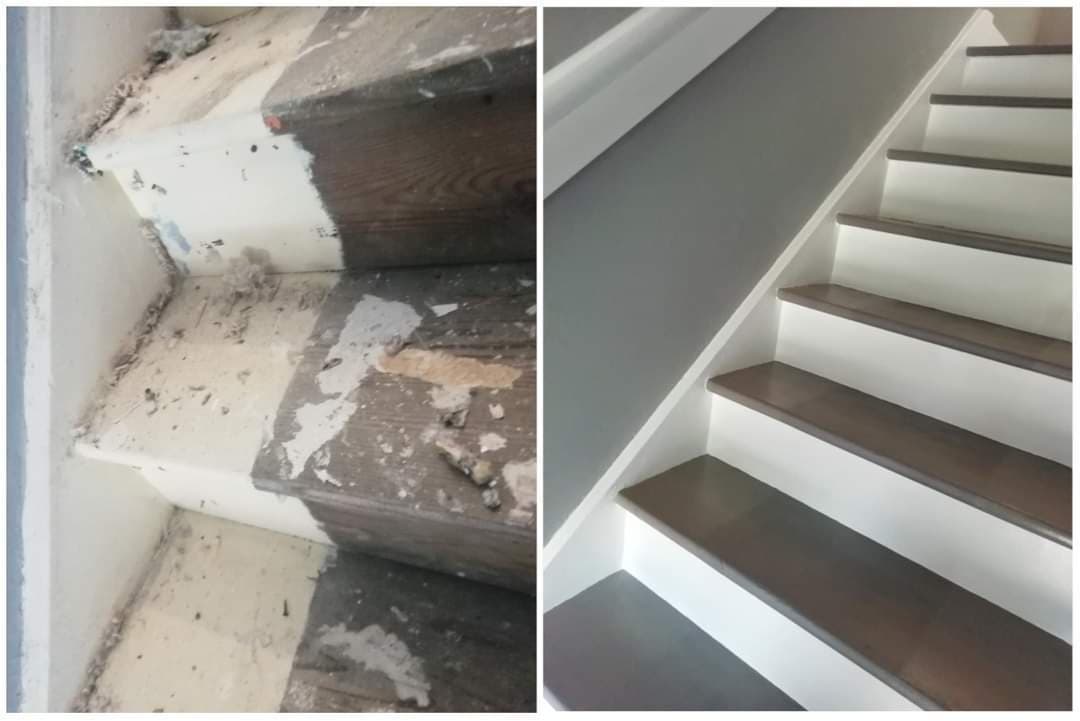 Interior painting hall stairs and landing Newton Aycliffe